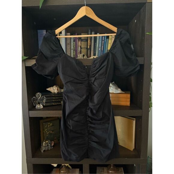 Amanda Uprichard x Revolve Skylark Mini Dress in Black Size Medium - Picture 2 of 7